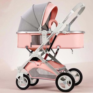 Poussette bébé pliable facilement, poussette bidirectionnelle, utilisation polyvalente, 3 positions de dossier, porte-bébé, coussin intérieur doux, verrouillage de sécurité à 5 points - Product Image 4