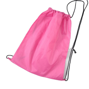 Custom Made Polyester Gift <b>Drawstring</b> Bag for Promotion Recycled Nylon Polyester Mesh Bag Reusable Nylon Backpack - Product Image 6