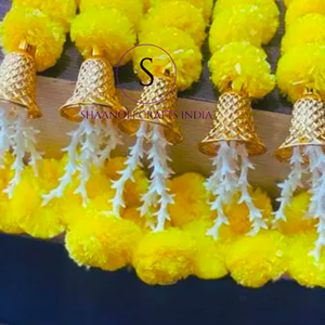 ดอกดาวเรืองประดิษฐ์แบบใหม่ ดอกฟูฟ่องสวยงาม พร้อมพวงดอกตูบีโรส สำหรับตกแต่งงานพุจ งานแต่งงาน และงานขึ้นบ้านใหม่ - Product Image 5