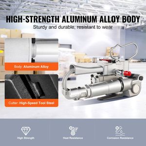 Herramienta de flejado neumática de mano para máquina de sellado de banda eficiente de banda PET de 3/4 "-1" - Product Image 5