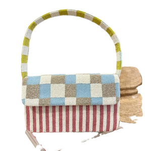 Sac à main perlé fait main de style esthétique, sac bandoulière de luxe artistique et affirmé, haute qualité pour événements, mariages et usage quotidien - Product Image 1