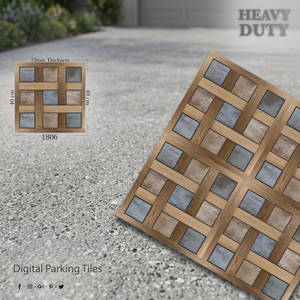 Usine de Foshan sur mesure 400x400mm carreaux de céramique d'extérieur 40x40cm carreaux de stationnement numériques pour voiture moderne salle de bain complète - Product Image 5