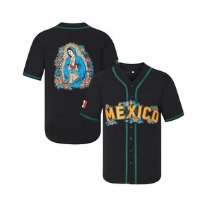 Happy Gilmore Mexico Guadalupe Maillots de baseball pour hommes, maillot de sport à manches courtes avec boutons, ample et respirant - Product Image 2