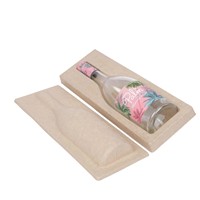 Gevormde papierpulp tray, ecologisch biologisch afbreekbaar, natgeperst pulp inlay voor verpakkingen van likeur- en wijnflessen in geschenkdozen
