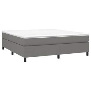 Base de Cama Tapizada en Tela Gris Oscuro, 100% Poliéster, con Madera Contrachapada y Madera de Ingeniería, Duradera y Elegante - Product Image 3