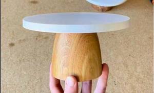 Support à gâteau en bois fait main, multifonctionnel, style américain, aspect élégant à prix abordable par Universal Overseas - Product Image 6