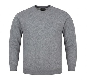 เสื้อสเวตเชิ้ตคอกลมถักสำหรับผู้ชาย ผ้าฝ้ายแท้ 100%  ผลิตตามสั่งพร้อมโลโก้  แบบเรียบง่าย  ใส่ได้ในฤดูใบไม้ร่วง เป็นมิตรต่อสิ่งแวดล้อม พร้อมโลโก้ที่กำหนดเอง - Product Image 1