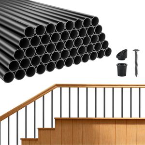 Confezione da 125 Balaustre in Alluminio da 36 Pollici, Diametro 3/4 Pollici, Perni Cavi in Metallo per Ringhiere di Terrazze e Scale - Product Image 1