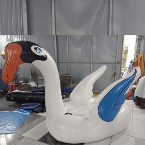 Flotador Inflable Cisne Negro para Piscina, Juguete Acuático de PVC para Uso en Hoteles y Resorts, Capacidad de 100 kg, Menos de 5 Pasajeros - Product Image 6