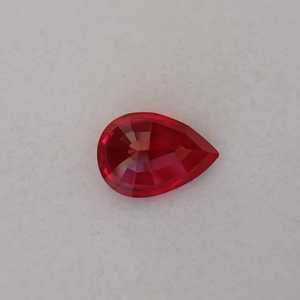 Vente en gros usine – Pierre précieuse en rubis de laboratoire taille poire, rouge profond, clarté brillante, qualité supérieure pour bijoux, grades d'exportation - Product Image 4