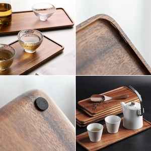 Bandejas de madera multiusos individuales, bandeja de madera de haya hecha a mano para joyería, cocina, plato decorativo con seguridad - Product Image 5