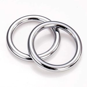 Anneaux en O métalliques robustes OEM en gros, soudés, sans soudure, moulés, ronds, argentés, quincaillerie industrielle pour ceintures et sangles de sacs - Product Image 1