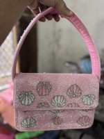 Tas Selempang Bordir Bohemian Modern India Buatan Tangan dengan Manik-Manik, Ringan, Kapasitas Besar, Tas Wanita untuk Acara Malam