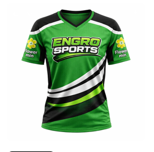 Camiseta Deportiva Unisex de Poliéster, Uniformes Personalizados de Cricket y Voleibol con Diseño de Manga y Estampado Completo, Kit de Voleibol - Product Image 4