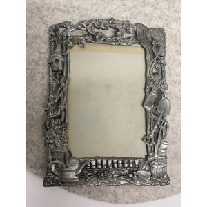Excellent Silver <b>Metal</b> Photo <b>Frame</b> Wedding Artwork Photos Crafts Drawing Picture <b>Frame</b> For Home Living Room Hotel Desktop Decor - Product Image 4