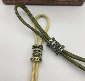 <span class=keywords><strong>Bracelet</strong></span> en laiton avec pendentif couteau crâne, ensembles de couteaux, accessoires en <span class=keywords><strong>paracorde</strong></span>, cordon de lampe torche, pendentif pour couteau utilitaire, extérieur - Product Image 4