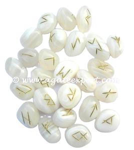 Multicolor 25pcs Per Bag Wholesale <b>Crystals</b> Healing Stones Natural Reiki <b>Crystal</b> Rune Stone <b>Set</b> - Product Image 3