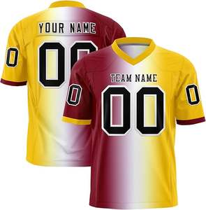 Fabricant de maillots de football américain en mesh respirant, fournisseur de maillots de football américain durables pour jeunes, commande en gros - Product Image 4