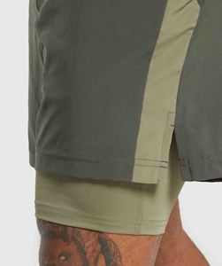 Wholesale <b>Mens</b> Custom 2 in 1 Sports <b>Shorts</b> Double Layer Premium Running Gym <b>Shorts</b> With Compression Inner Liner <b>Quick</b> <b>Dry</b> Fabric - Product Image 5