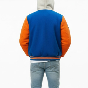 Vestes universitaires en molleton brodées sur mesure de haute qualité pour hommes, fabriquées en usine, à manches longues. - Product Image 2