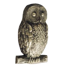 Puerta de Hierro fundido con forma de búho, animales de Safari, acabado de latón antiguo - Product Image 1