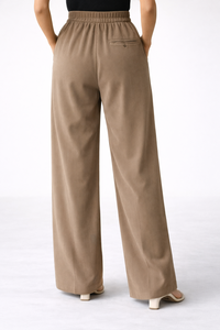 Pantalones Anchos de Lino para Mujer, Estampado Floral, Cintura Alta, Casuales, de Playa, Tipo Palazzo, Tela Ligera y Transpirable - Product Image 3