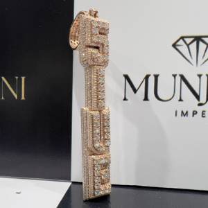 Colgante de Lujo para Hombre, Estilo Hip Hop, con Nombre y Número Personalizados, Diamante Certificado IGI, Plata S925, Chapado en Oro Rosa, Diamantes VVS - Product Image 4