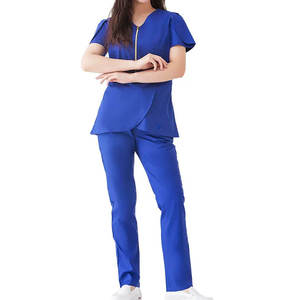 High Quality Woven Unisex <b>Scrub</b> Sets Good Material <b>Scrub</b> Uniform Made in Pakistan <b>Top</b> Quality <b>Scrubs</b> Uniform Set Wholesale Rate - Product Image 2