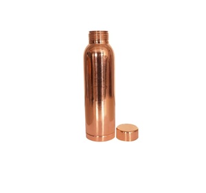 Bouteille d'eau très demandée, 100% cuivre pur, avec décorations imprimées noires, bouteille d'eau en cuivre pur pour le yoga - Product Image 6