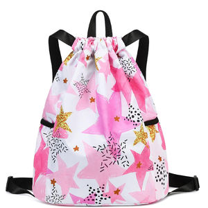 Wholesale Sublimation <b>Drawstring</b> Bags Custom Logo Polyester Gym <b>Backpack</b> Travel Sports Promotional String Bag - Product Image 5