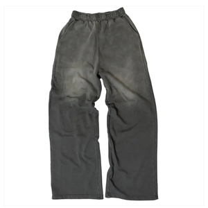 Vente en gros de sweats à capuche streetwear unis pour hommes, effet délavé soleil, en polyester épais, avec logo personnalisé, en promotion - Product Image 3
