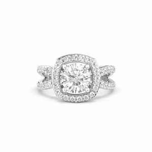 Bague classique Prestige Spark pour femme en argent sterling 925 avec diamant de laboratoire taille brillant de 2,50 carats certifié IGI et plaqué rhodium - Product Image 6