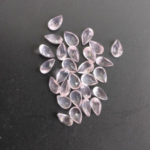 Quartz Rose Naturel 6x4MM Coupe Poire Rose Pâle Meilleure Qualité Pierre Précieuse Libre Red Mountain Gems pour la Fabrication de Bijoux - Product Image 3