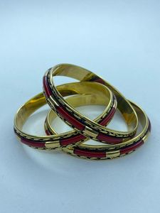 American Style Silver Plated Brass Metal and Resin Inlay <b>Bangle</b> Set for Girls and Woman Handcrafted Items in India - Product Image 3