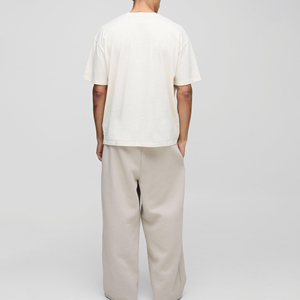 เสื้อยืดโอเวอร์ไซส์ผู้ชาย ผ้าฝ้าย 100% ระบายอากาศดี สไตล์ฮิปฮอป เป็นมิตรกับสิ่งแวดล้อม สวมใส่สบาย ราคาโรงงาน ขายดี - Product Image 4