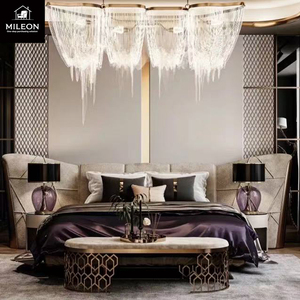 High <strong>End</strong> Master Bedroom Furniture Contemporary Double Leather <strong>Bed</strong> Upholstered Headboard <strong>Bed</strong> Sets Luxury king Size Soft <strong>Bed</strong> - Product Image 2