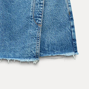 Latest High Rise <b>Split</b> Front Midi <b>Skirt</b> for Women High Waist Casual Mini <b>Skirt</b> Factory Price Denim Long <b>Skirt</b> - Product Image 5