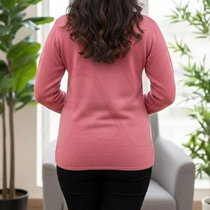 Suéteres de Mujer al por Mayor 2026, Bordado Floral, 100% Algodón Tejido, Alta Calidad, Personalizables, Moda en Prendas de Punto - Product Image 3