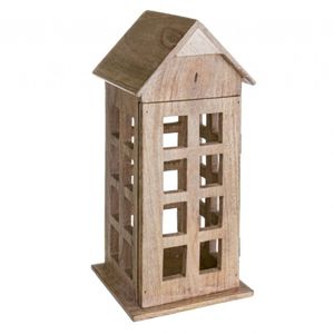Fresh Arrival Hut Shaped Design Wooden Lantern Home <b>Decoration</b> Candle Holder Vintage Design Look <b>Table</b> <b>top</b> Living Room Decor - Product Image 2