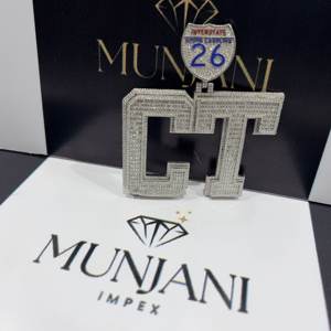 Colgante de Lujo para Hombre, Estilo Hip Hop, con Diamantes VVS, Nombre Personalizado, Joyería Fina para Fiesta, Certificado IGI, Colgantes y Dijes Finos - Product Image 4