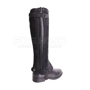 Protège-jambes en cuir durables pour chevaux, avec sangle réglable, pour l'entraînement équestre en extérieur - Product Image 6