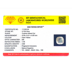 Natural Yellow Sapphire 3.62 Carat Certified Wholesale Pear Cut Gemstone - Product Image 4