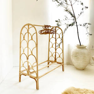 Muebles infantiles, perchero de ratán, organizador de armario hecho a mano, soporte para colgar ropa, para dormitorio o pasillo - Product Image 4