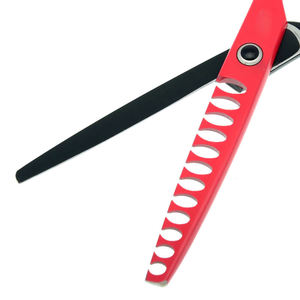 High Carbon Stainless Steel Professional <b>Barber</b> Thinning Scissors <b>Set</b> Long Handle Right-Handed Super Cut Economical Private - Product Image 4