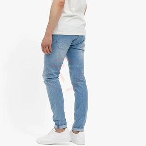 Customize Men's <b>Jeans</b> Manufactures Straight Casual Slim Fit Pant Boys Stretch <b>Jeans</b> Men <b>Button</b> <b>Fly</b> Washed Skinny <b>Jeans</b> - Product Image 2