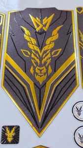 Premium 3D Embossed Stickers Custom Cricket Bat Stickers Waterproof <b>Vinyl</b> Bat <b>Decals</b> Wholesale OEM ODM - Product Image 3