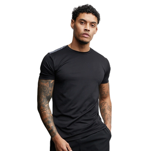 Service OEM direct usine, logo personnalisé, impression 3D sur le devant, Spandex/Polyester respirant, coupe classique, col rond de haute qualité, 180g - Product Image 5