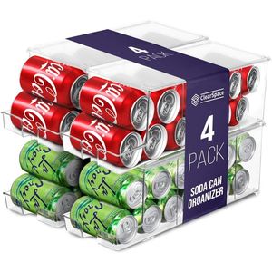 Organizzatore e Dispenser per Lattine da Frigorifero, Porta Lattine Impilabile per Frigorifero - Product Image 1