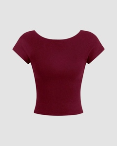 Summer sale ladies Fashion Top Everyday Wear Essential Styling Slim Fit Body Hugging Perfect For Casual Basic But High Quality - Product Image 5