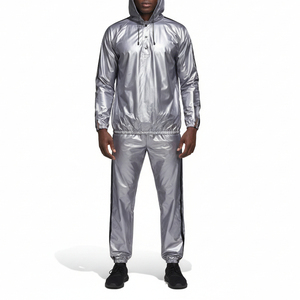 Combinaison de sauna haut de gamme OEM en tissu nylon PVC imperméable, combinaison de sudation pour la perte de poids, vêtements d'entraînement, fournisseur et fabricant - Product Image 6